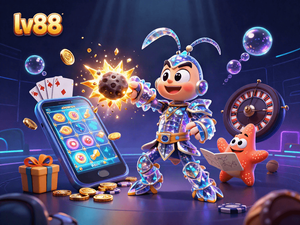 Engage with exciting slot games at lv88, featuring dynamic gameplay elements and vibrant 3D graphics.