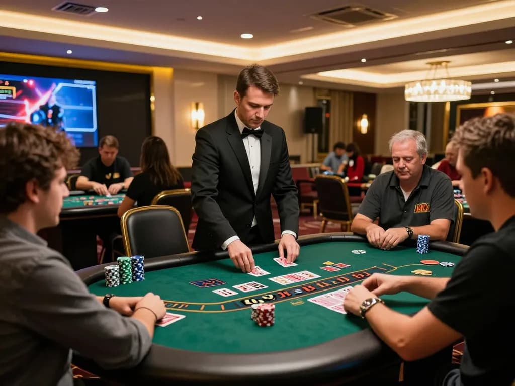 Experience the excitement of winning strategies at qq88ae's live blackjack table with professional dealers in a luxurious setting.