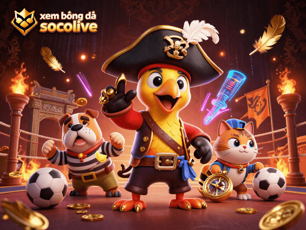 xem bóng đá socolive sports betting scene with engaging characters and dynamic game elements