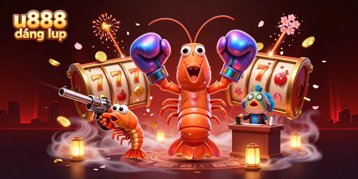 Engage in thrilling gameplay at u888 đăng nhập, with vibrant casino characters and rich gaming elements.