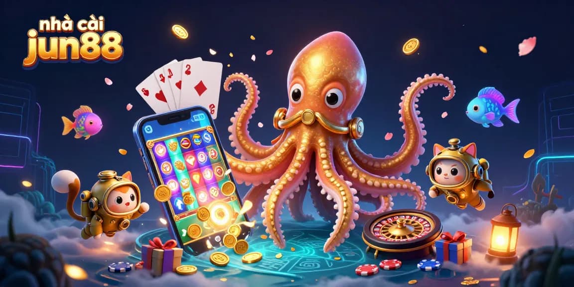 Engage with thrilling games at nhà cái jun88 while discovering endless possibilities with our unique casino illustration.