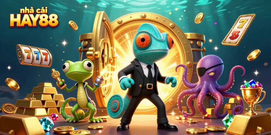 Enjoy the thrilling world of nhà cái HAY88 with colorful characters and vibrant treasures!