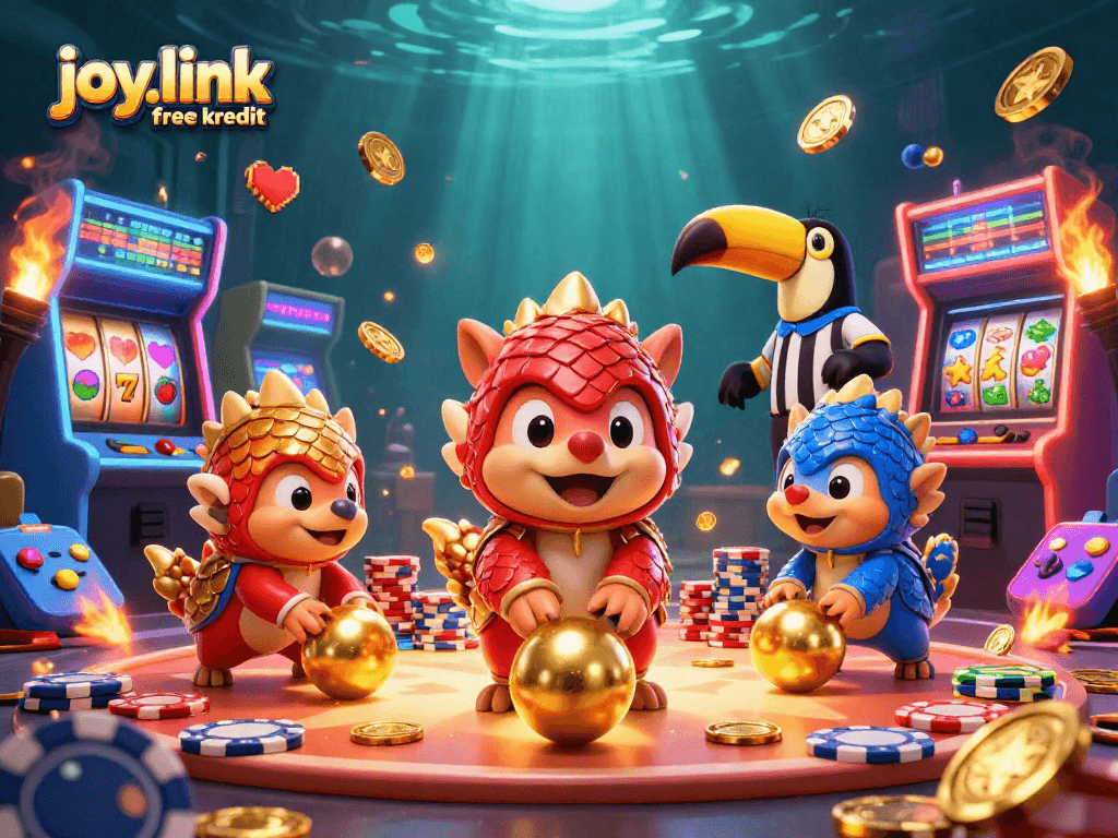 Experience the thrill of joy.link free kredit gaming with rival pangolins battling it out in a vibrant casino scene.
