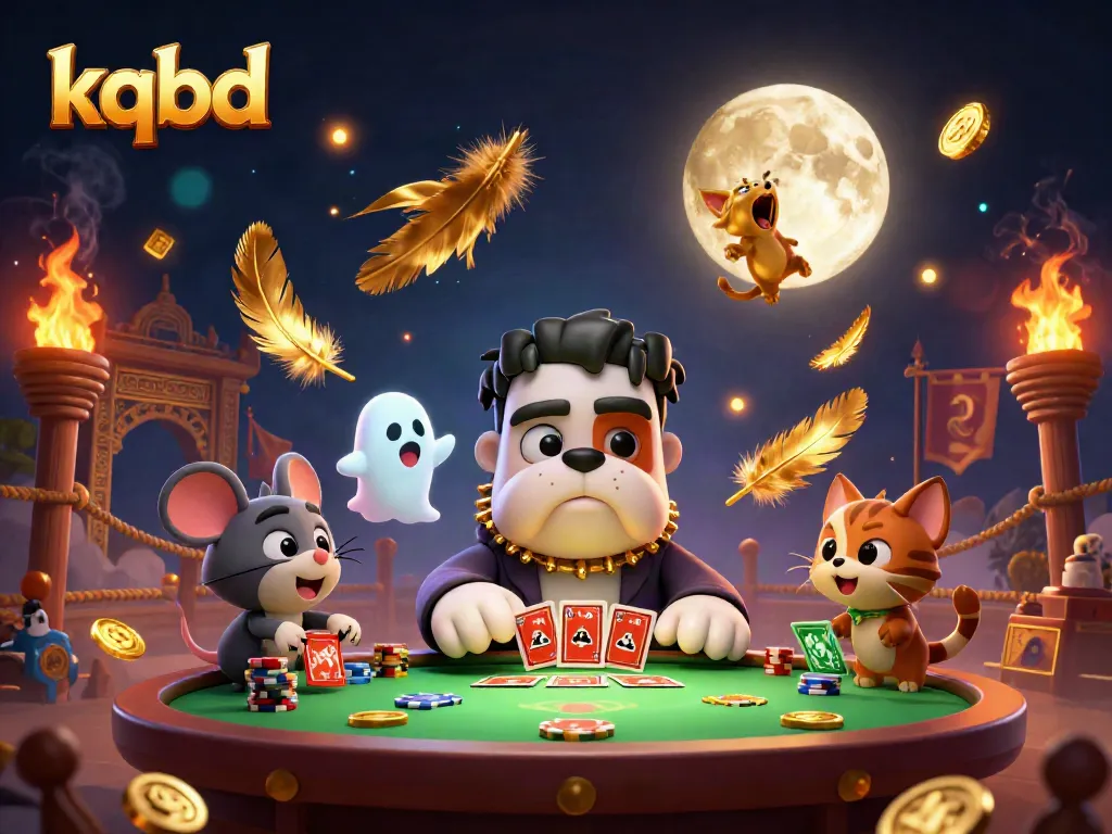 KQBD platform showing real-time sports betting with animated characters and rich immersive details.