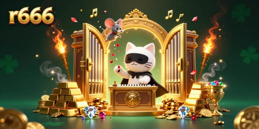 Experience thrilling action at r666 with dazzling casino treasures and characters.