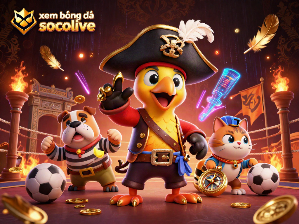 xem bóng đá socolive sports betting scene with engaging characters and dynamic game elements