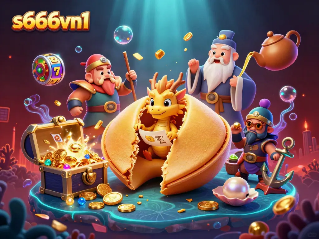 Experience the vibrant world of s666vn1, where golden fortune meets exciting slot games in a dazzling 3D scene.