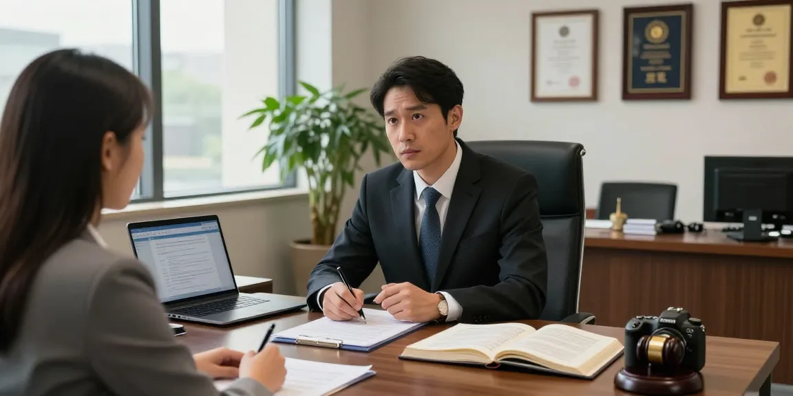 Criminal lawyer consultation scene, pop over here for expert legal advice