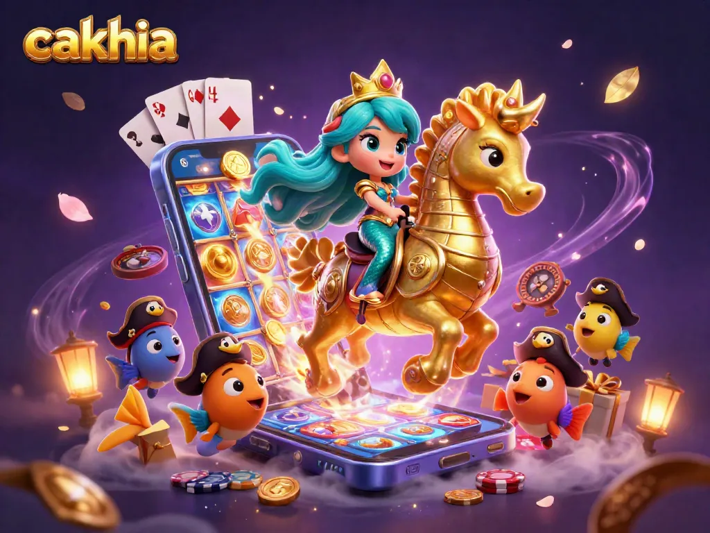 Cakhia brings exciting sports betting action to life with vibrant 3D illustration.