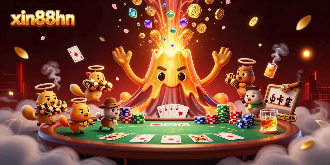 Spin the reels of excitement at xin88hn with a dynamic casino adventure illustration.
