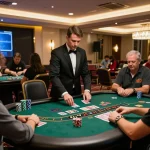 Experience the excitement of winning strategies at qq88ae's live blackjack table with professional dealers in a luxurious setting.