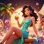 Download TikTok video without watermark using a vibrant gambling-themed scene with vibrant elements.