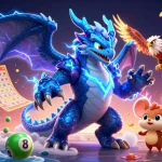 Experience excitement at hi88 with a vibrant 3D illustration of dynamic lottery action and gaming fun.