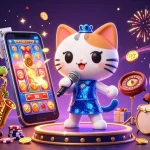 Engage with O8's dazzling casino experience featuring a singing cat, saxophone crocodile, and dynamic gameplay elements.